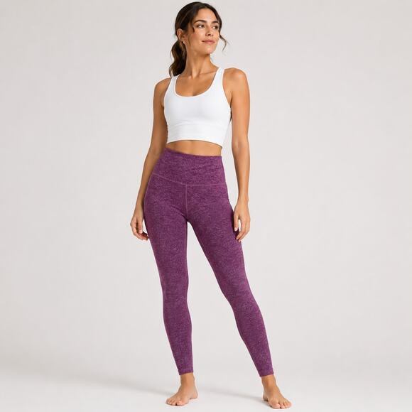 Athleta Pants - Athleta Heather High Rise Leggings Women XS Burgundy Full Length Yoga Workout